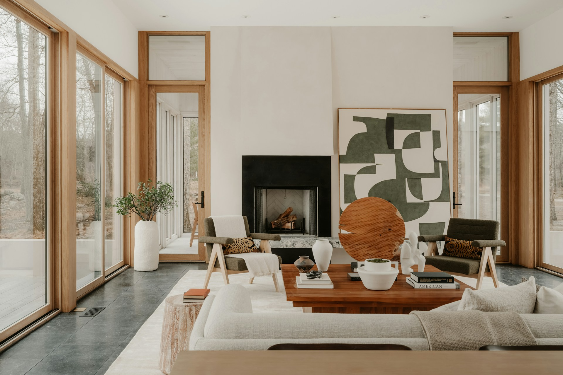 Professional upholstery and rug cleaning for light-toned, scandi-style luxury holiday home interiors in Salcombe.